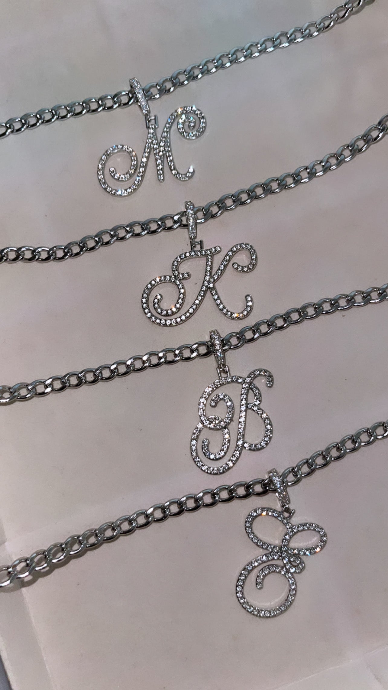 Cuban Link Initial Necklace