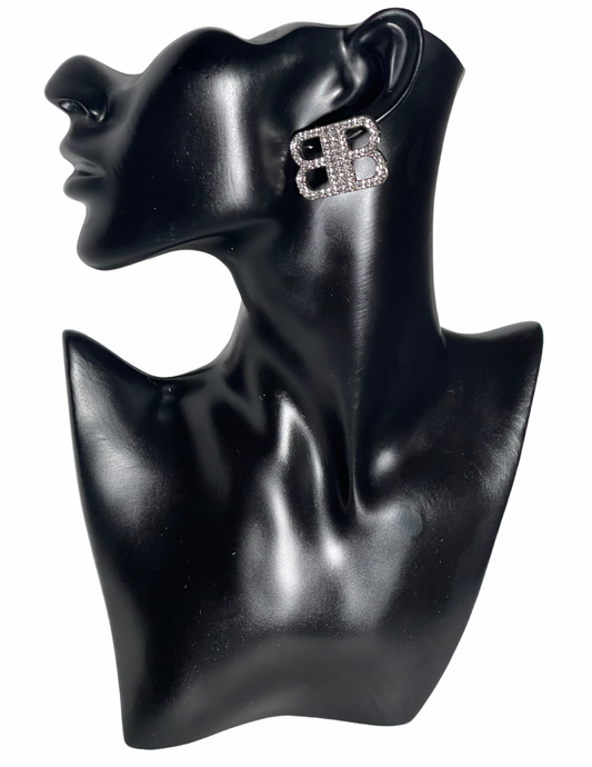 Big B Studs (Silver)
